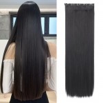 Extensie de par cu 5 Clips On delux Full Head dreapta de 70 cm, Brunet CYF7098LA1#